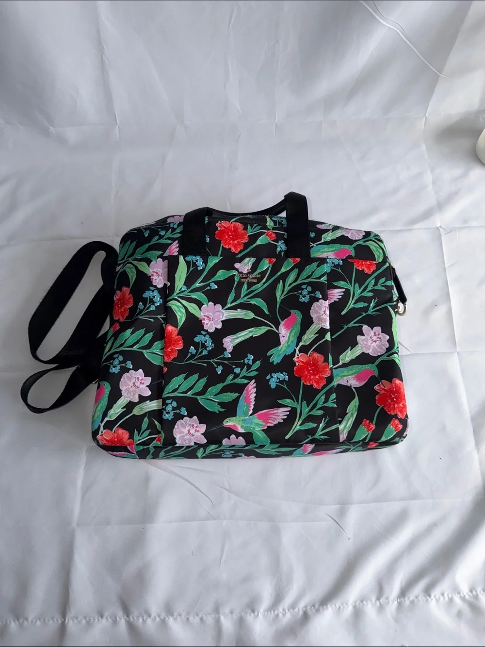 Kate Spade New York Watson Lane Lyla Hummingbird Nylon Weekender Bag